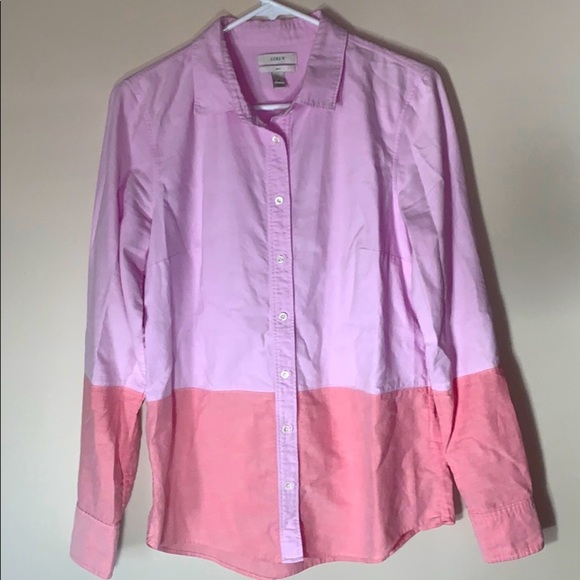 Light Pink/ Coral Boy Fit J. Crew Button Down - Picture 1 of 4